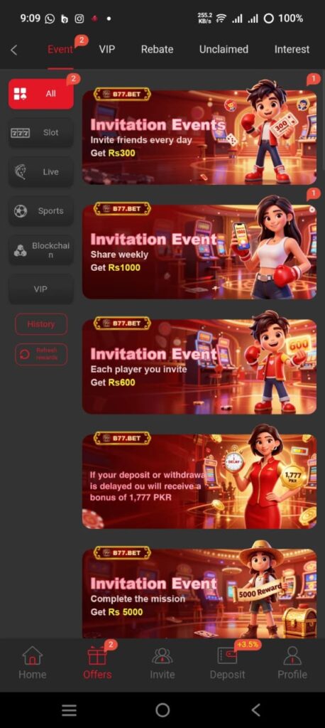 B77 Game Bet Download